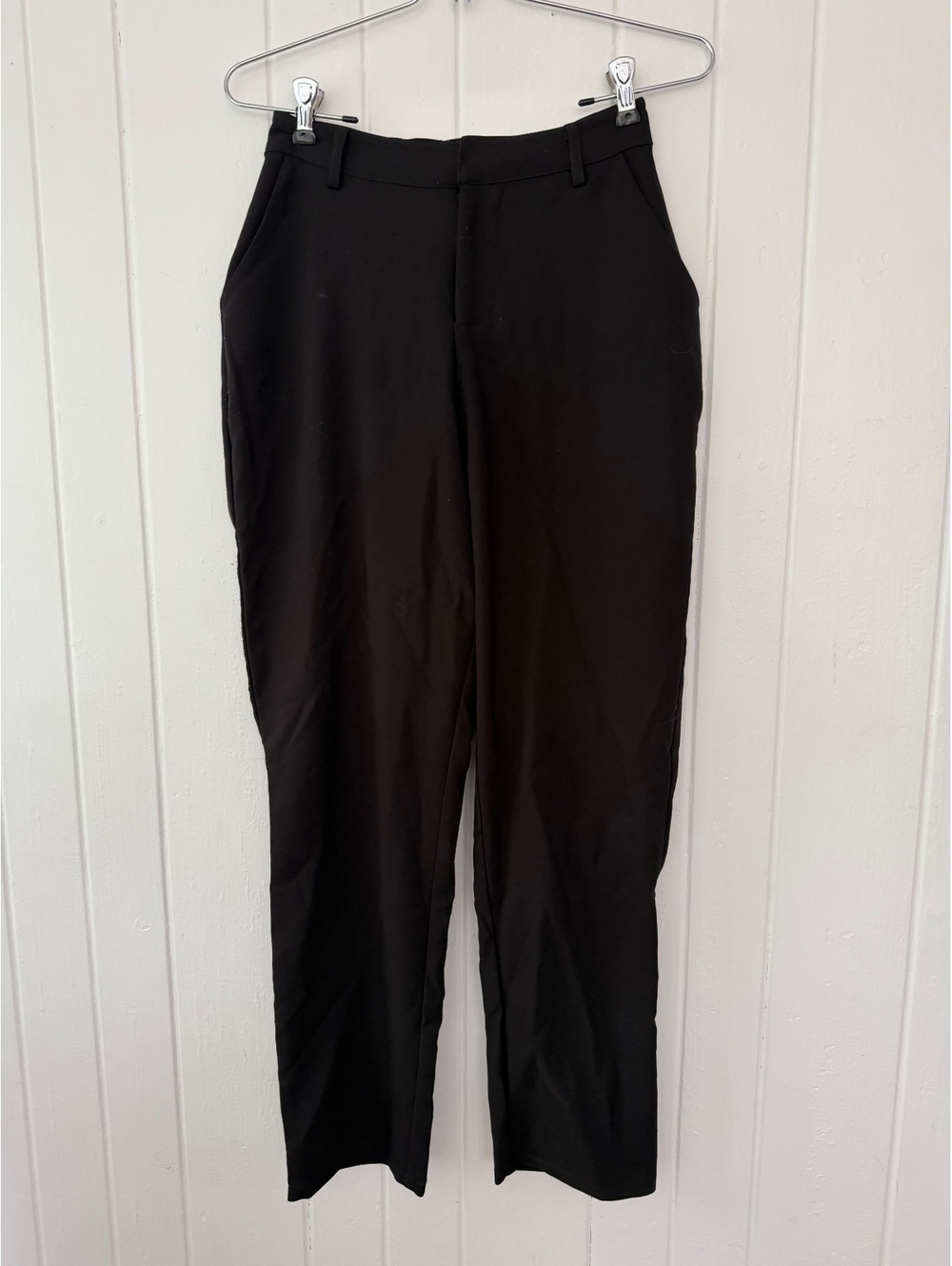Hot Topic Black Slim Fit Pants Size Small, Polyester Blend, Elastic Waistband